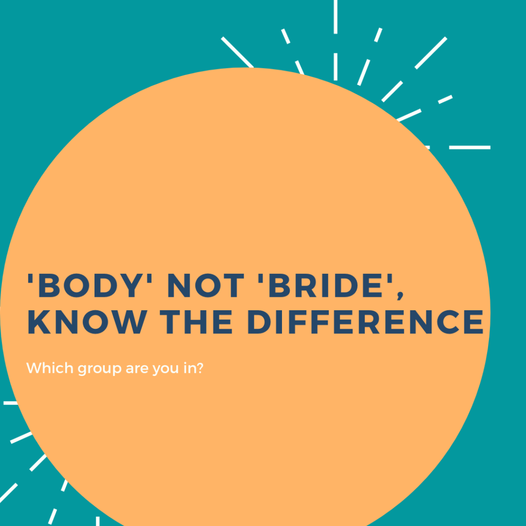 body or bride know the difference